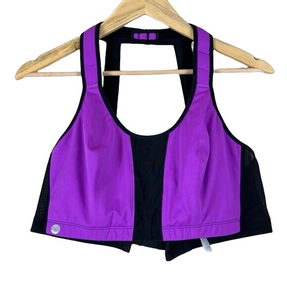 LIVI Active by Lane Bryant Purple Molded Sports Bra Womens 40DD Athleisure - Picture 1 of 5
